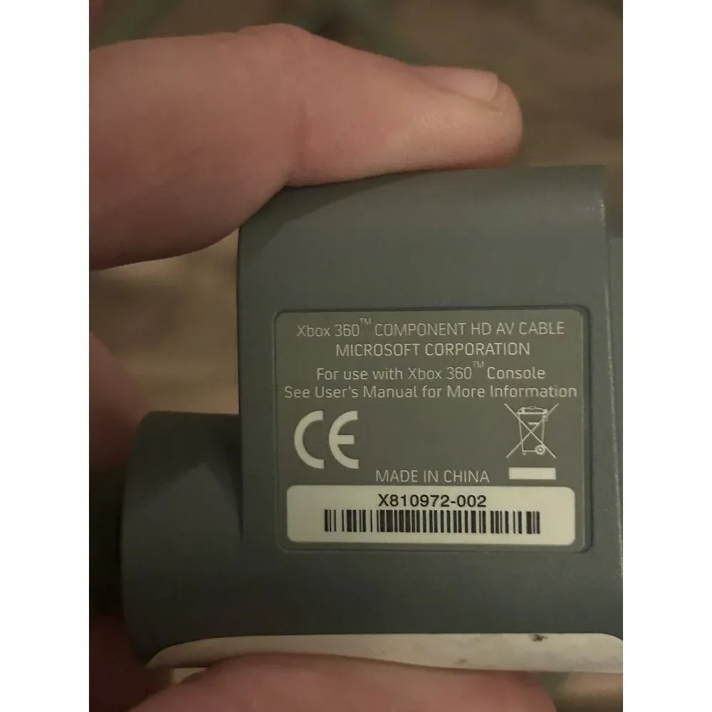 Genuine Original OEM Microsoft Xbox 360 Component‎ Video HD A/V AV Cable